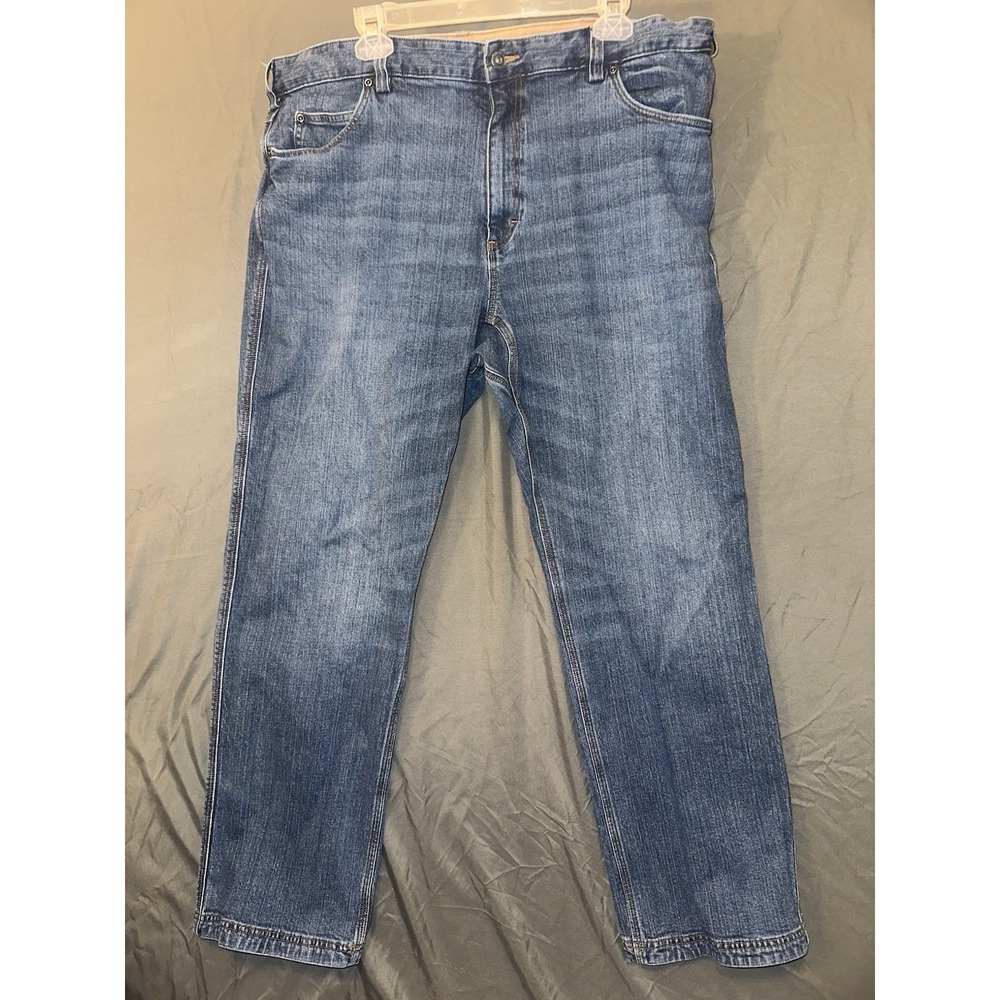 Duluth Flex Ballroom Jeans Relaxed Fit Blue Denim Outdoor Casual Men 42 x 32
